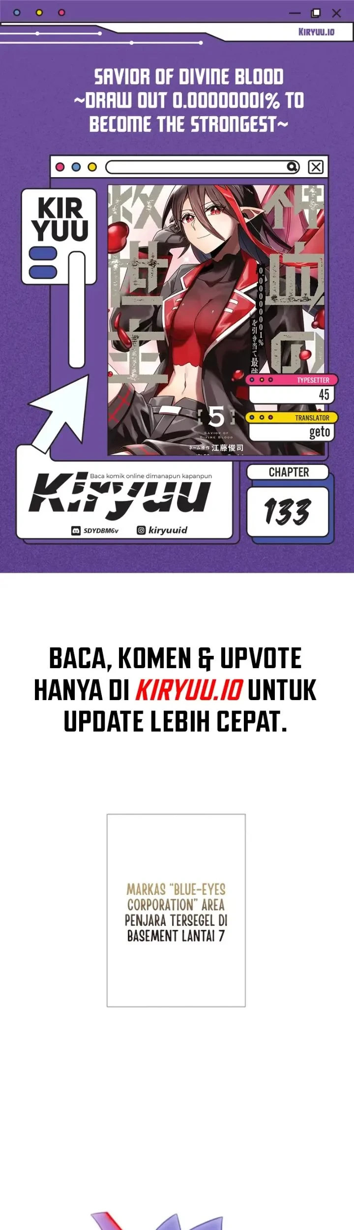 Komik Savior of Divine Blood ~Draw Out 0.00000001% to Become the Strongest~ Chapter 133 gambar 1