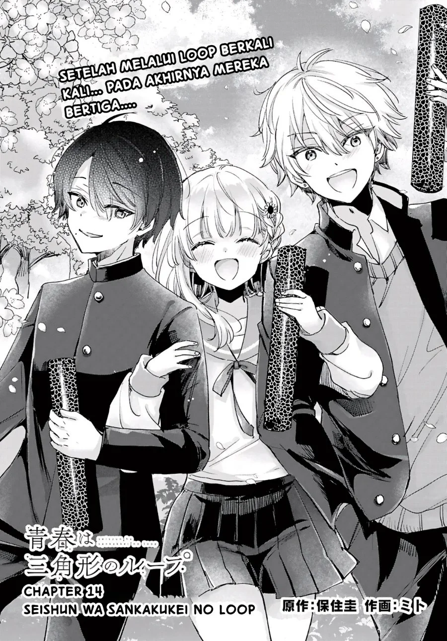 Manga Seishun wa Sankakkei no Loop Chapter 14 gambar 2