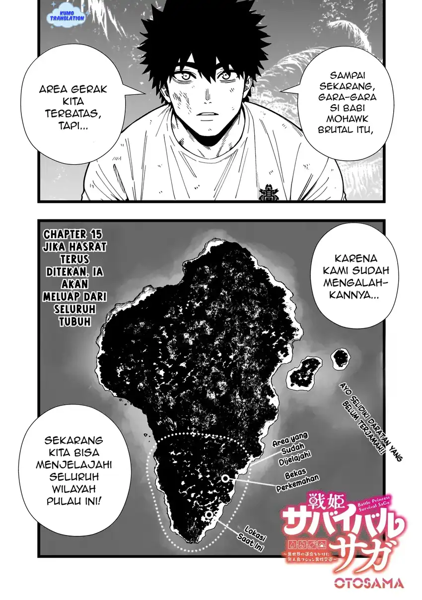 Manga Senki Survival Saga: Isekai no Unmei o Kaketa Mujintou Fujun Iseikouyuu Chapter 15 gambar 2
