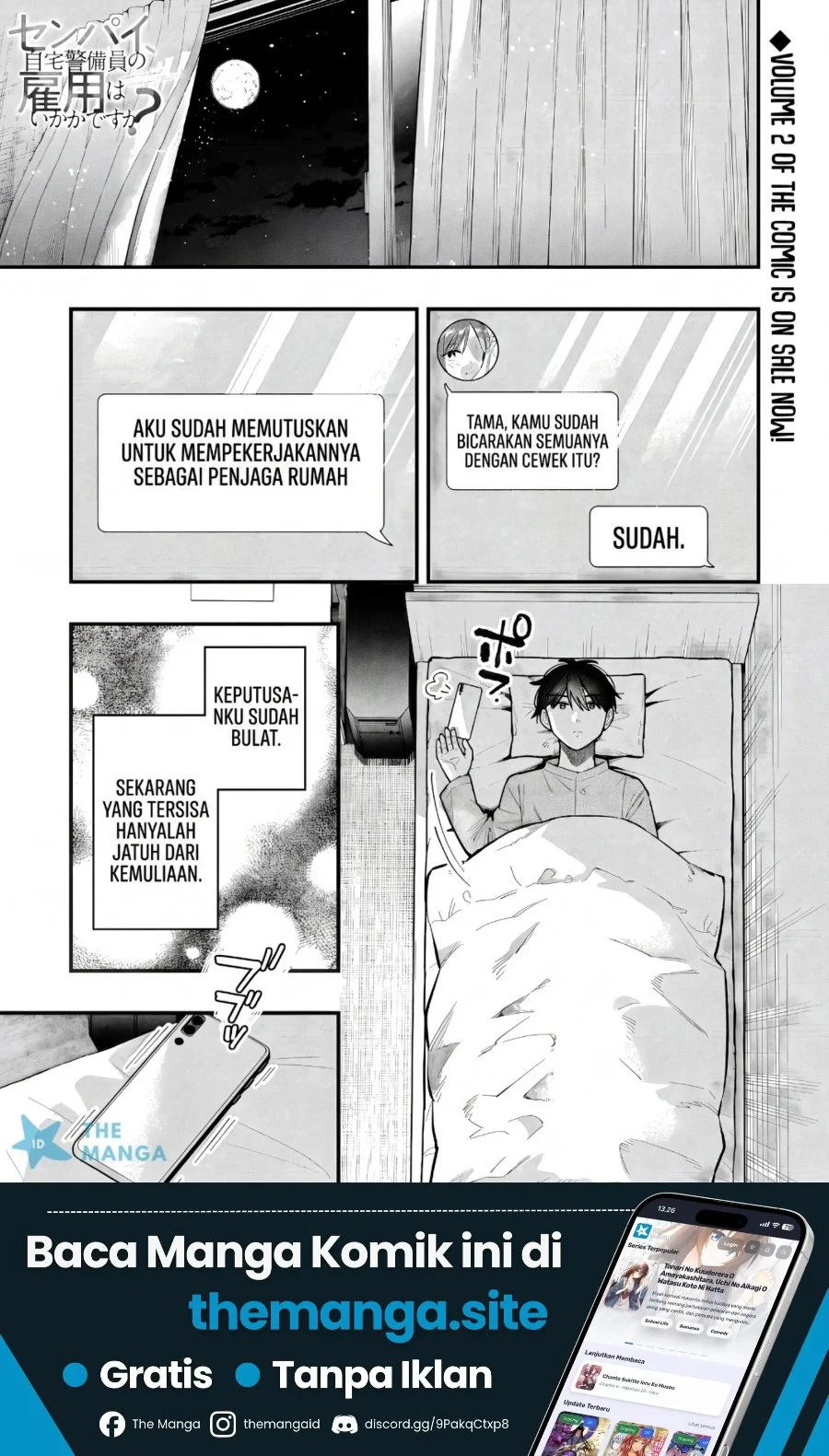 Manga Senpai, Jitaku Keibiin no Koyou wa Ikaga desu ka? Chapter 15 gambar 2