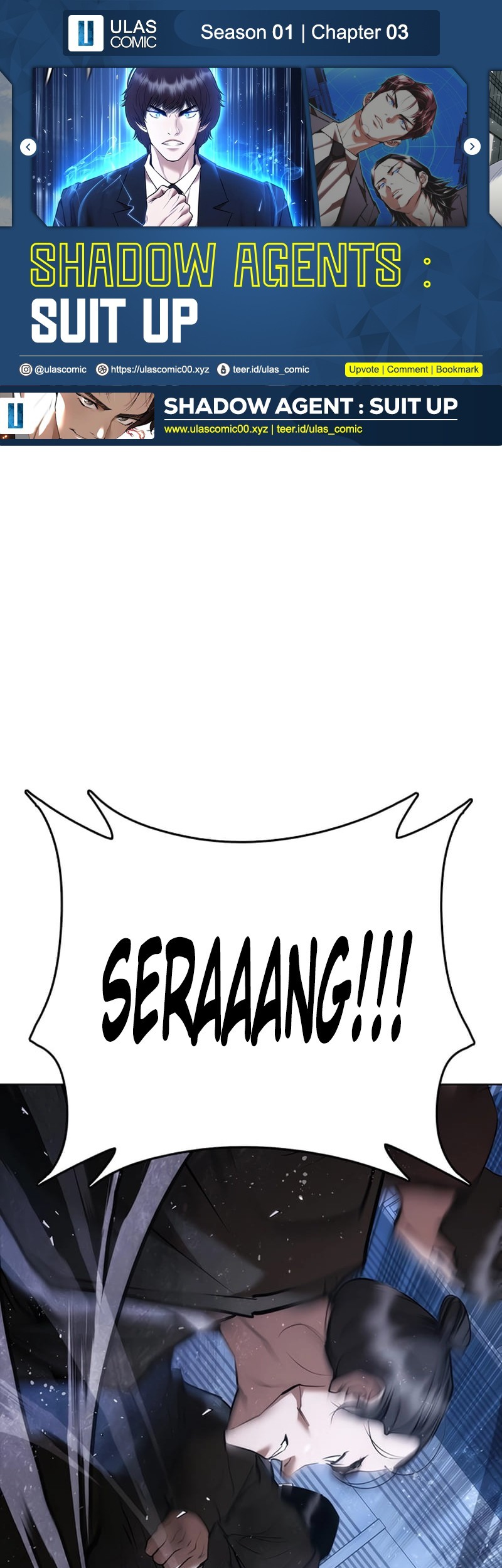 Komik Shadow Agents: Suit Up Chapter 3 gambar 1