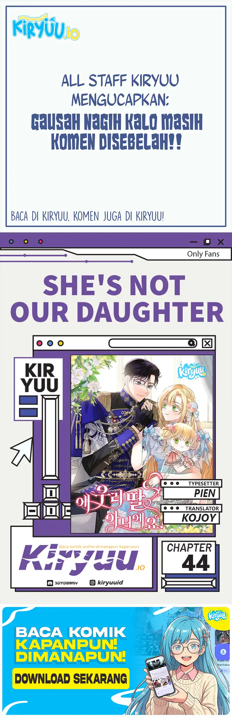 Komik She’s Not Our Daughter! Chapter 44 gambar 1