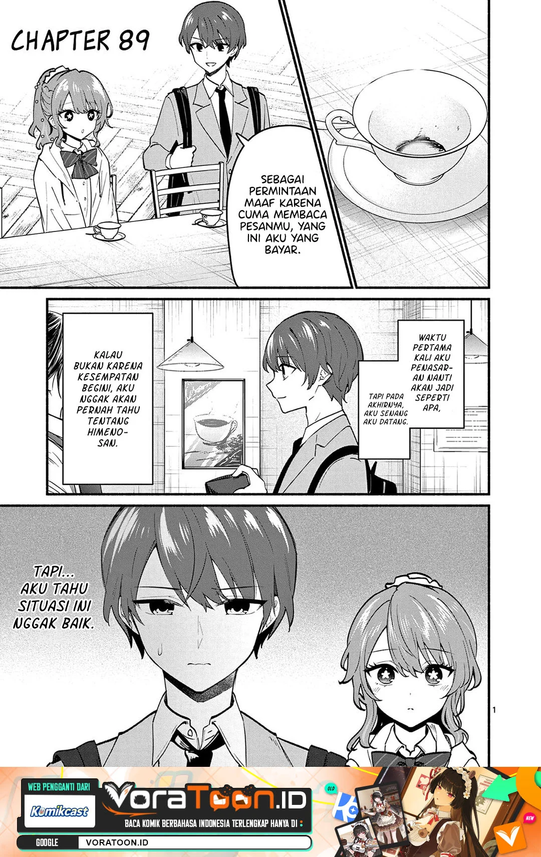 Manga Shiotaiou no Sato-san ga Ore ni dake Amai Chapter 89 gambar 2