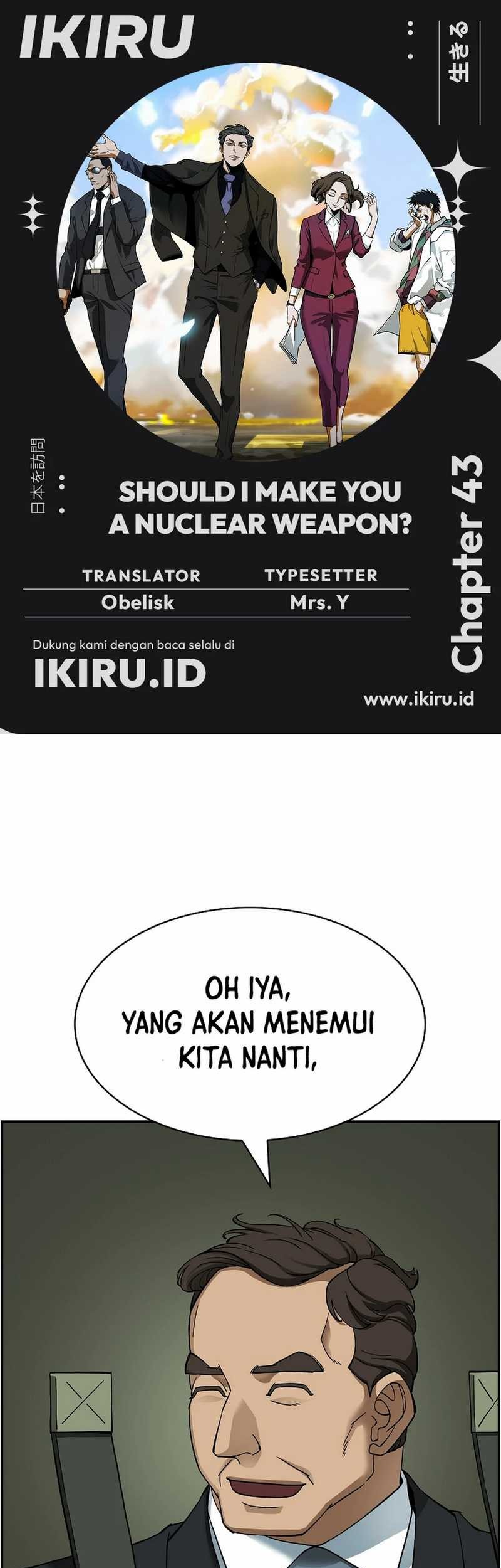Komik Should I Make You a Nuclear Weapon? Chapter 43 gambar 1