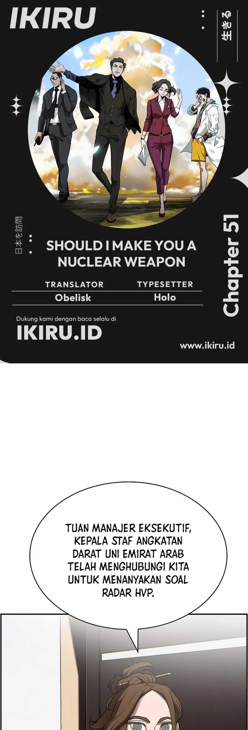 Komik Should I Make You a Nuclear Weapon? Chapter 51 gambar 1
