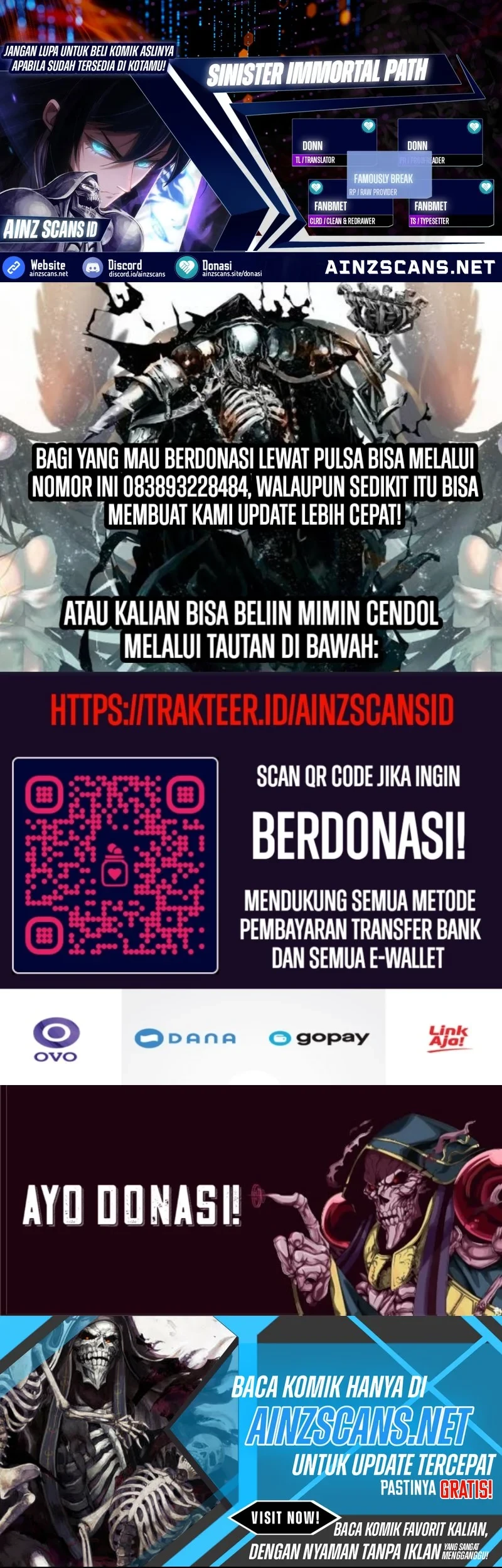 Komik Sinister Immortal Path Chapter 14 gambar 1