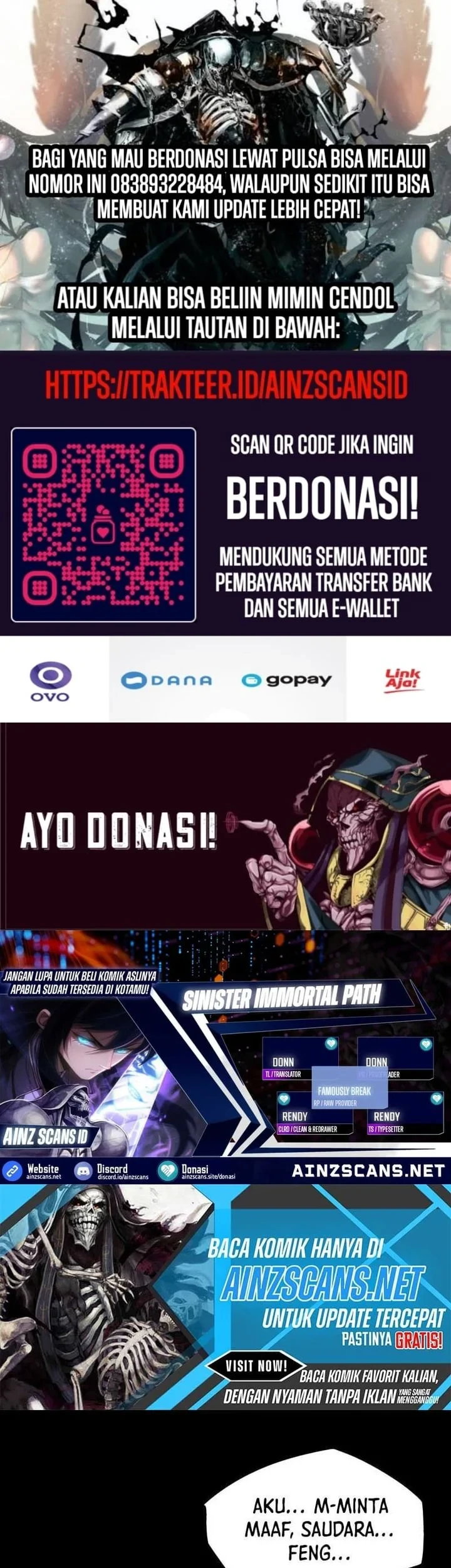 Komik Sinister Immortal Path Chapter 15 gambar 1
