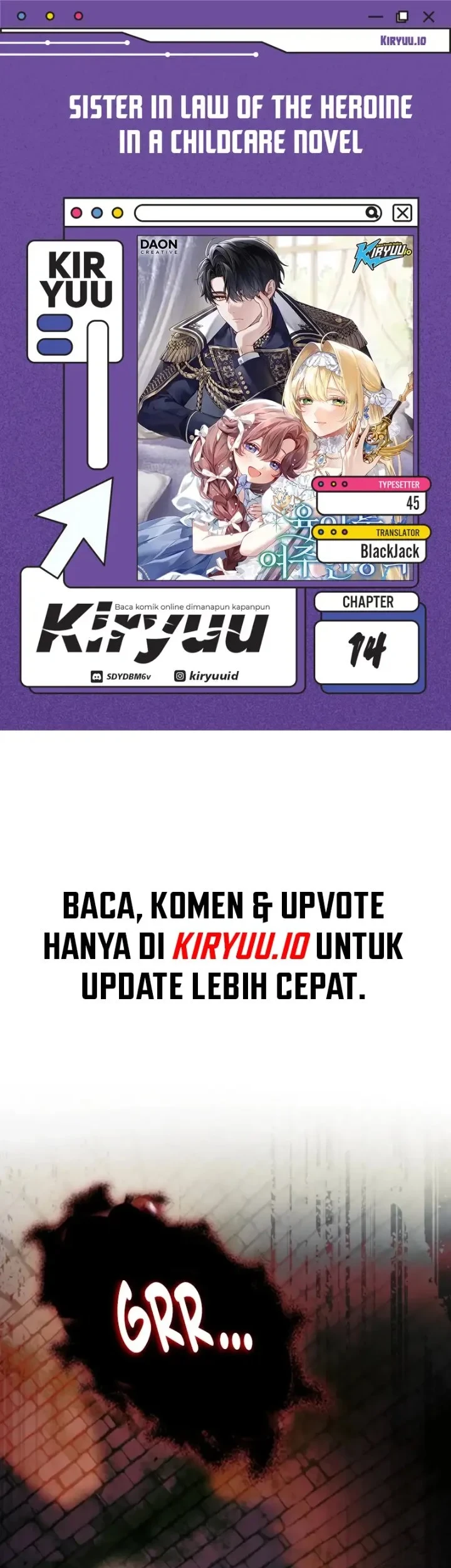 Komik Sister-in-law of the Heroine in a Childcare Novel Chapter 14 gambar 1