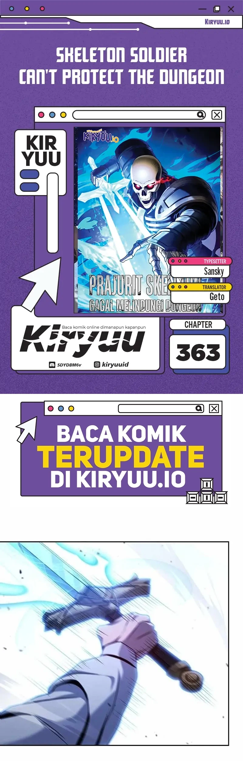 Komik Skeleton Soldier Couldn’t Protect the Dungeon Chapter 363 gambar 1