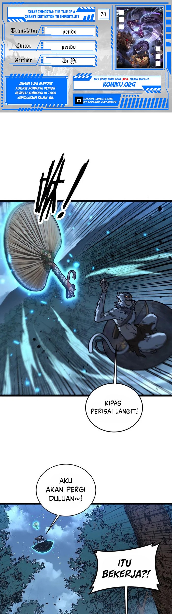 Komik Snake Immortal: The Tale of a Snake’s Cultivation to Immortality Chapter 51 gambar 1