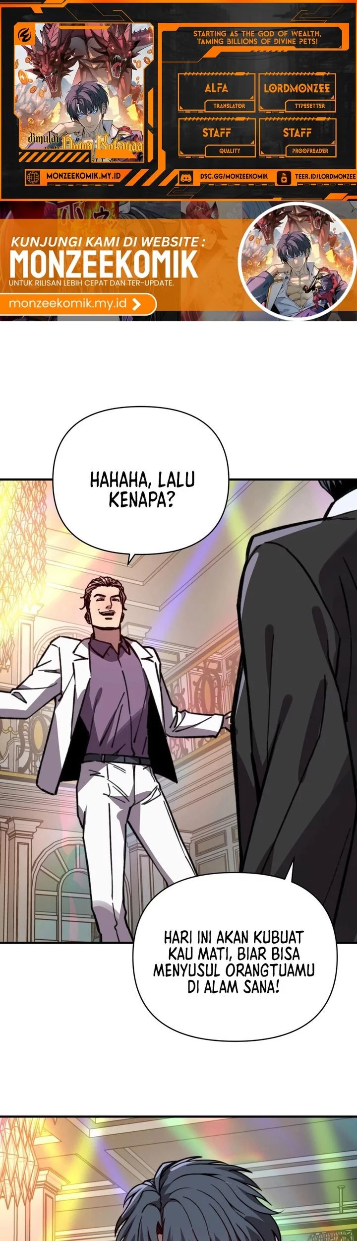 Komik Start by changing your job to the God of Wealth and taming billions of divine pets! Chapter 34 gambar 1