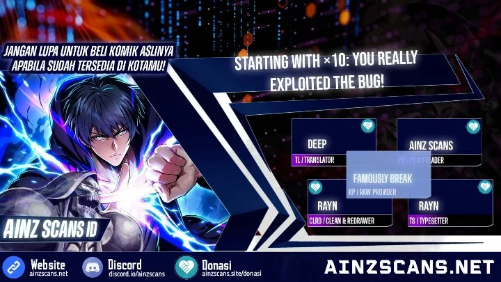 Komik Starting with ×10: You Really Exploited the Bug! Chapter 2 gambar 1