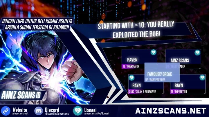 Komik Starting with ×10: You Really Exploited the Bug! Chapter 5 gambar 1