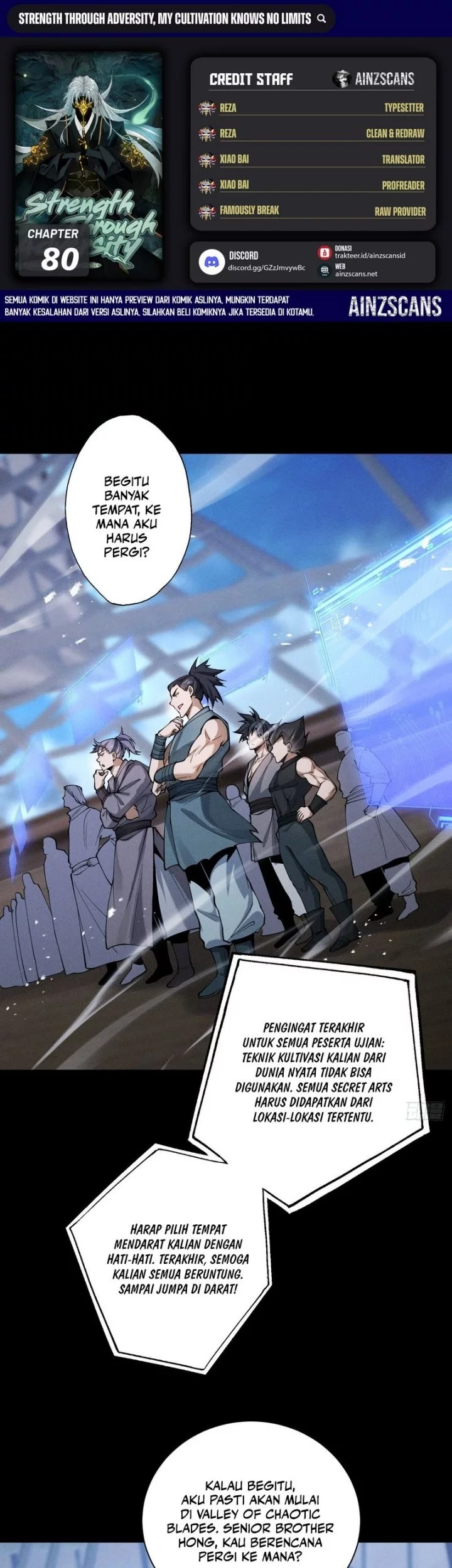 Komik Strength Through Adversity, My Cultivation Knows No Limits Chapter 80 gambar 1