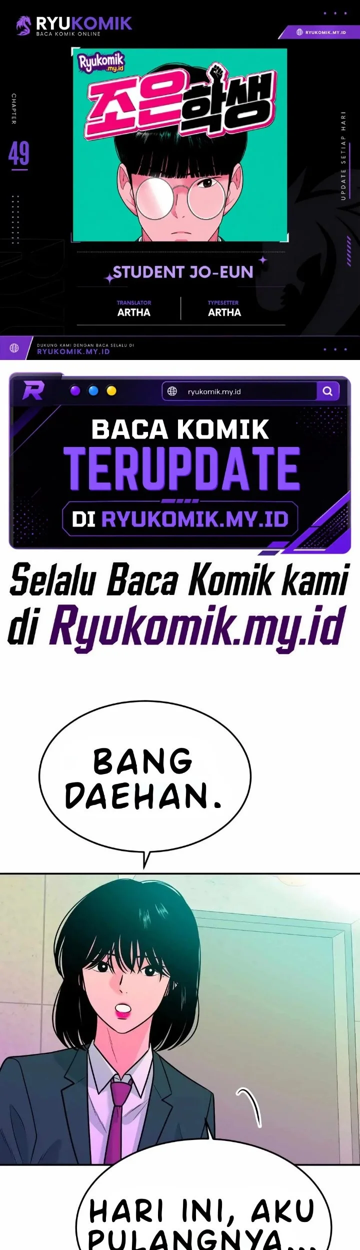 Komik Student Jo-Eun Chapter 49 gambar 1
