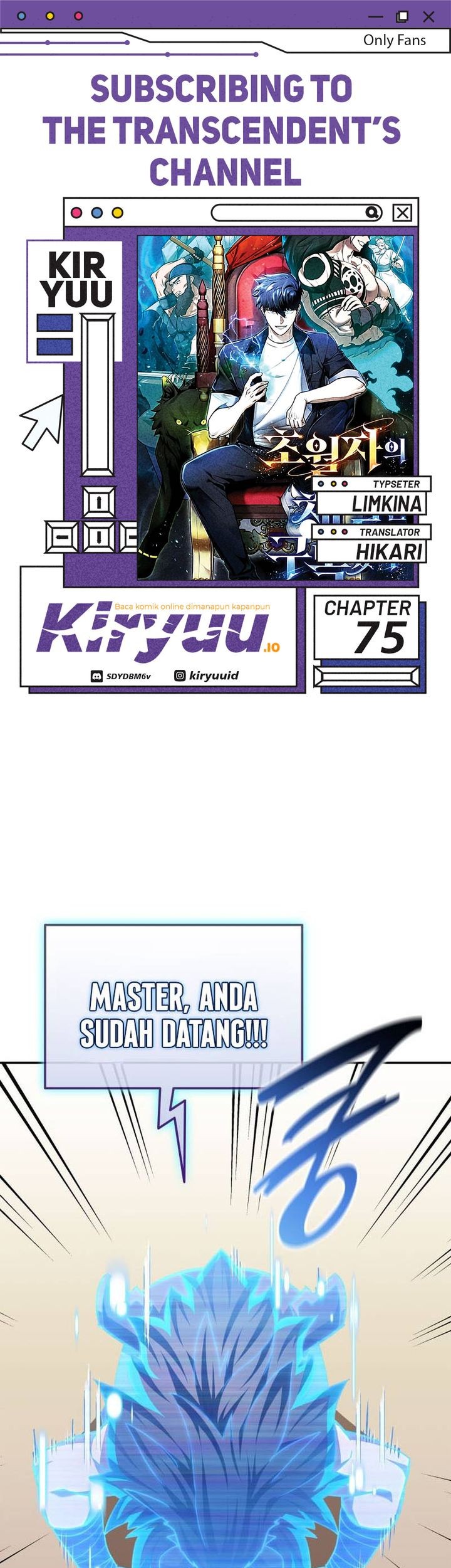 Komik Subscribing to the Transcendent’s Channel Chapter 75 gambar 1