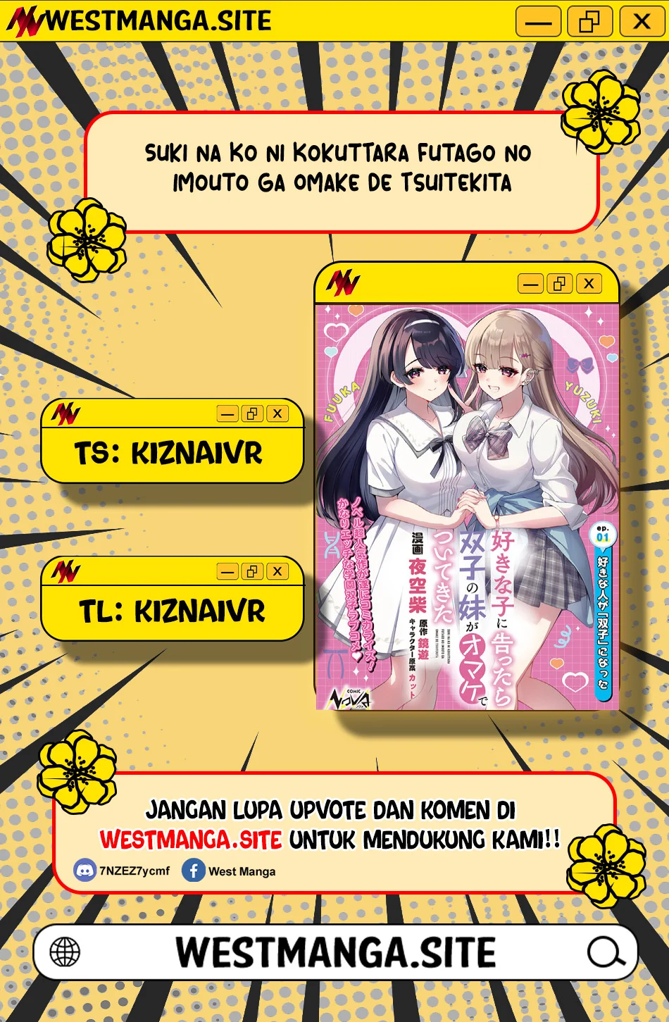 Komik Suki na Ko ni Kokuttara Futago no Imouto ga Omake de Tsuitekita Chapter 6 gambar 1
