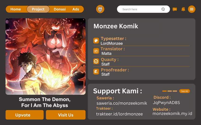 Komik Summon The Demon, For I Am The Abyss Chapter 12 gambar 1
