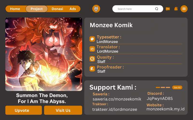 Komik Summon The Demon, For I Am The Abyss Chapter 3 gambar 1