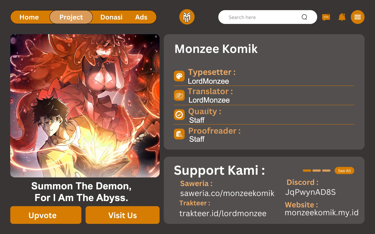 Manhua Summon The Demon, For I Am The Abyss Chapter 3 gambar 2