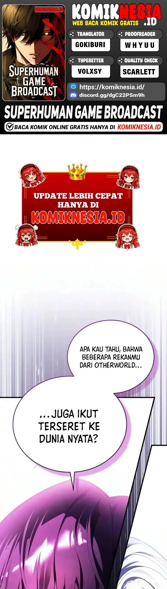 Komik Superhuman Game Broadcast Chapter 40 gambar 1