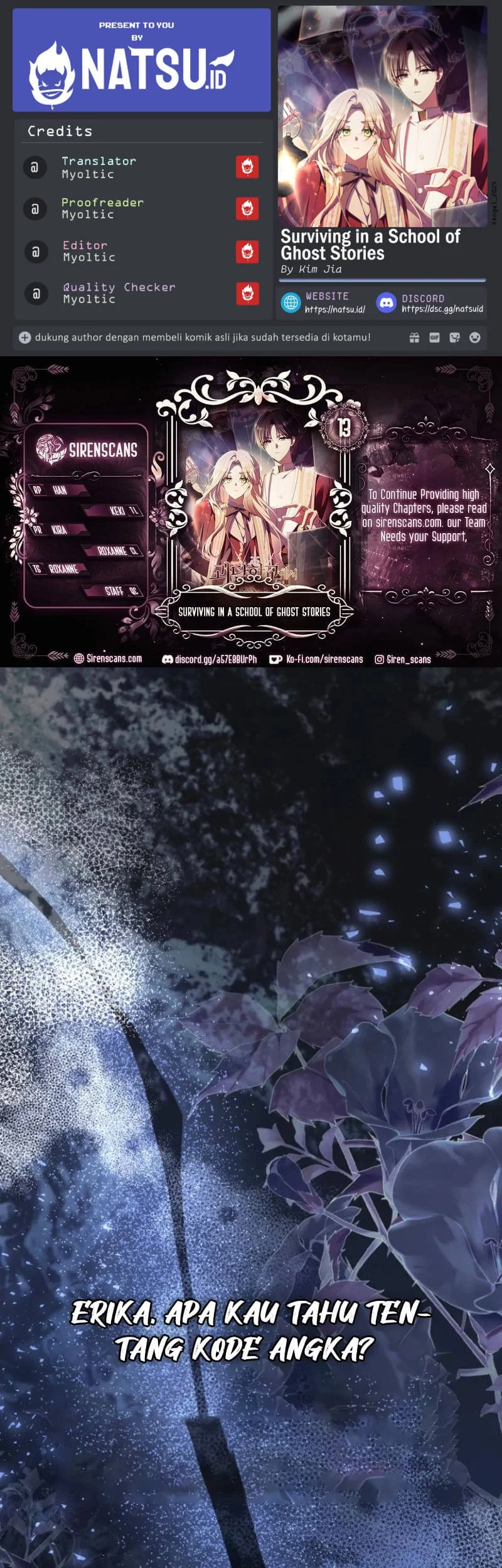 Komik Surviving in a School of Ghost Stories Chapter 13 gambar 1