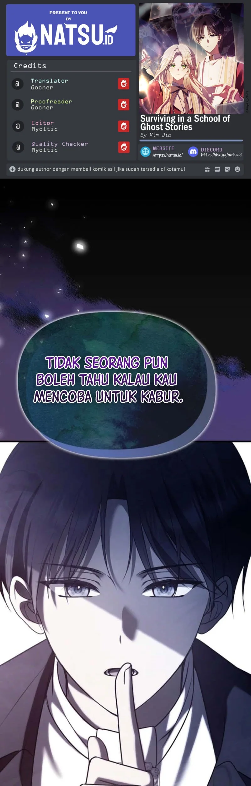 Komik Surviving in a School of Ghost Stories Chapter 4 gambar 1
