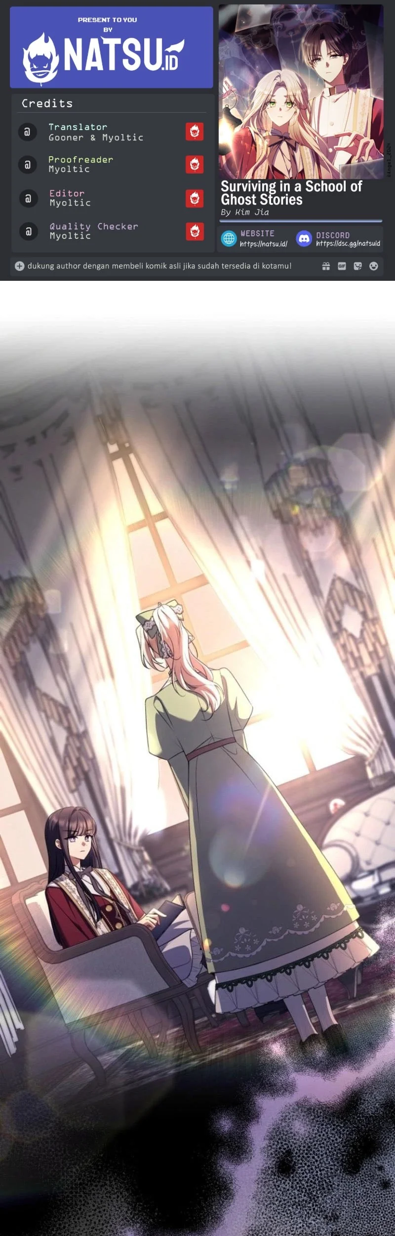 Komik Surviving in a School of Ghost Stories Chapter 8 gambar 1