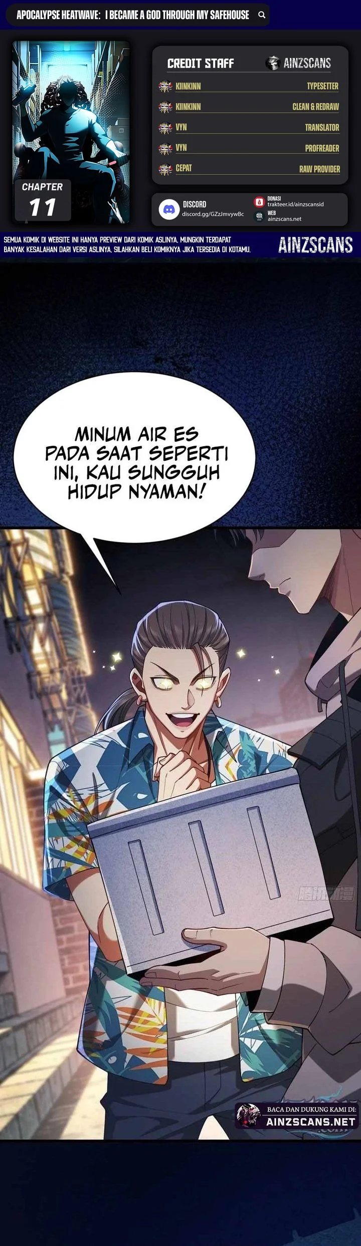 Komik Surviving the Heat Apocalypse with My God-Tier Safehouse Chapter 10 gambar 1