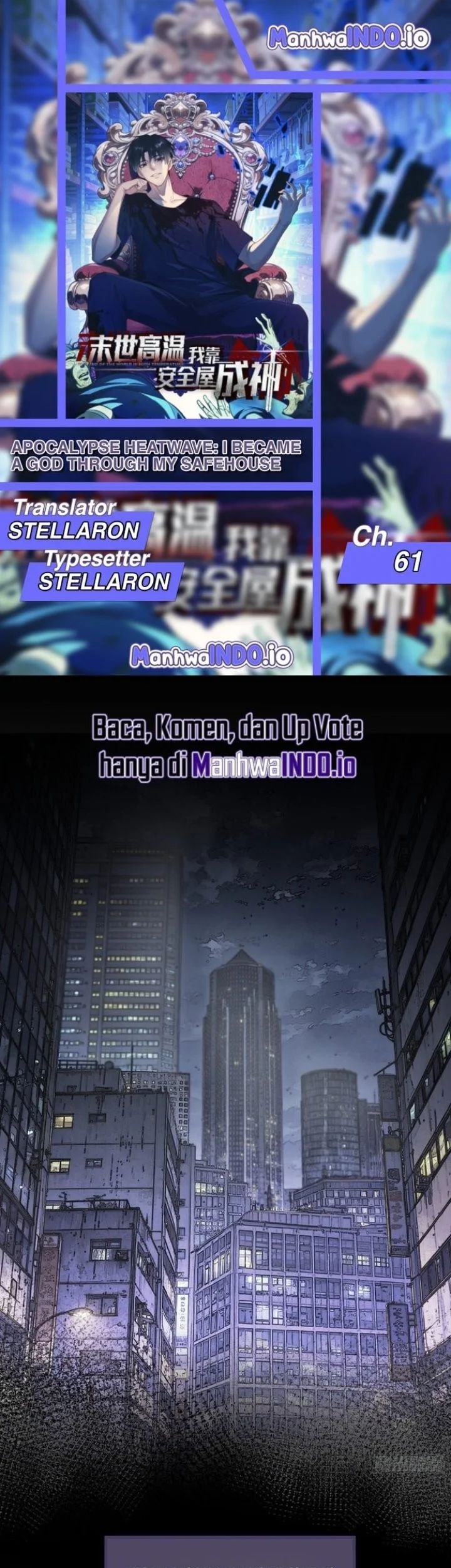 Komik Surviving the Heat Apocalypse with My God-Tier Safehouse Chapter 61 gambar 1