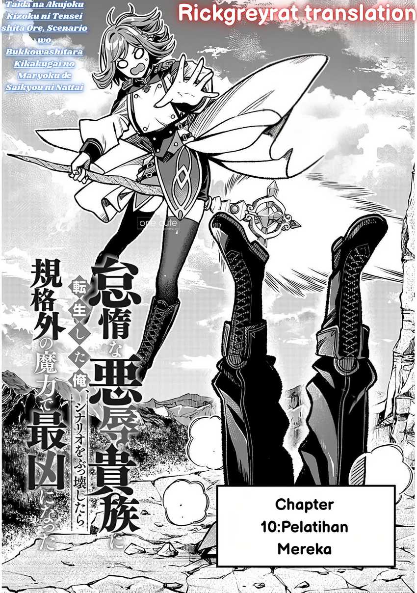 Komik Taida na Akujo Kizoku ni Tensei Shita Ore, Shinario o Bukko wa Shitara Kikaku-gai no Maryoku de Saikyou ni Natta Chapter 10 gambar 1