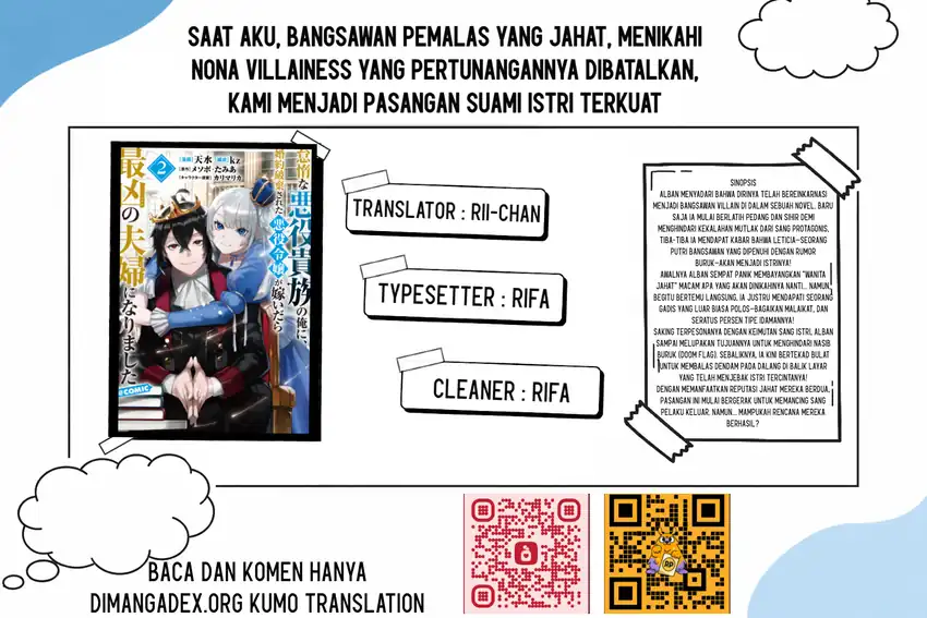 Komik Taidana Akuyaku Kizoku no Ore ni, Konyaku Hakisareta Akuyaku Reijo ga Totsuidara Saikyo no Fufu ni Narimashita Chapter 20 gambar 1