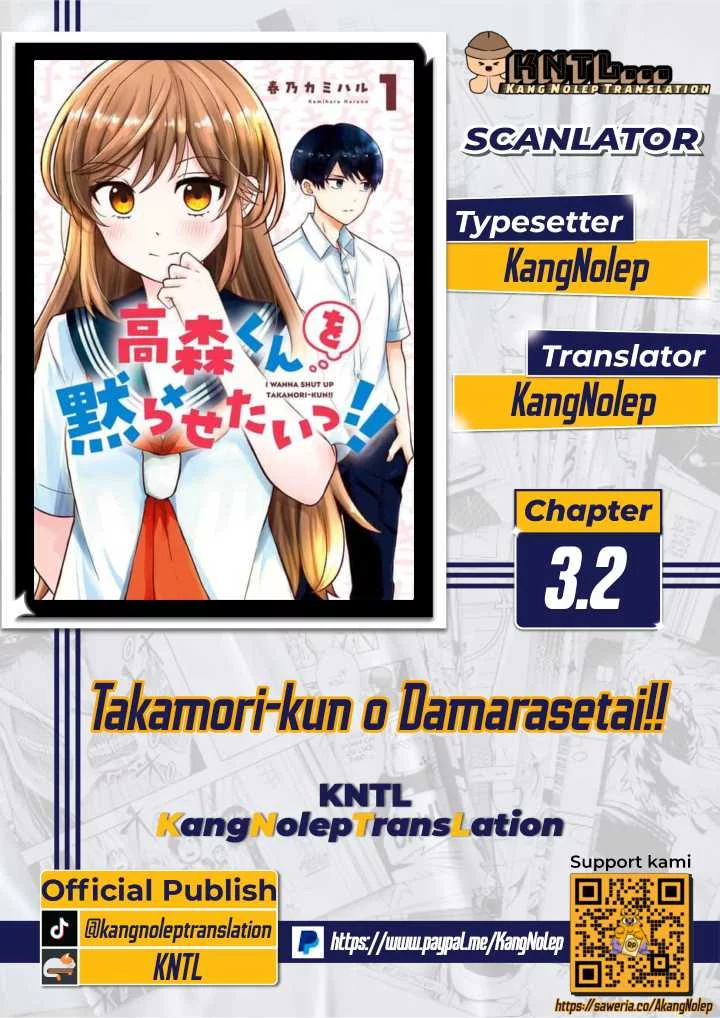 Komik Takamori-kun wo Damarasetai!! Chapter 3.2 gambar 1