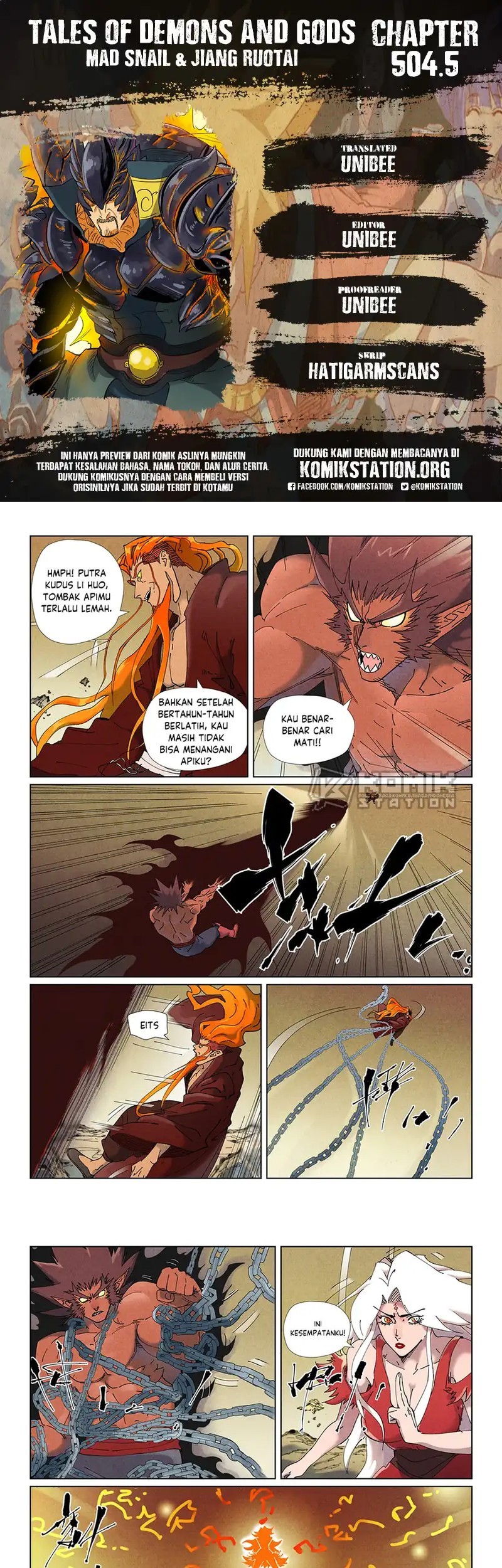 Komik Tales of Demons and Gods Chapter 504.5 gambar 1