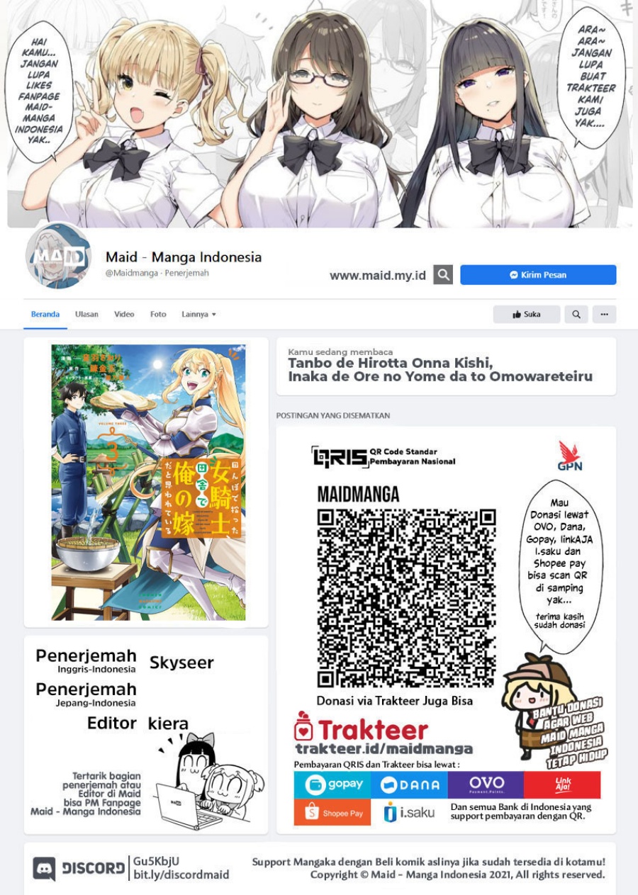 Manga Tanbo de Hirotta Onna Kishi, Inaka de Ore no Yome da to Omowareteiru Chapter 31 gambar 2