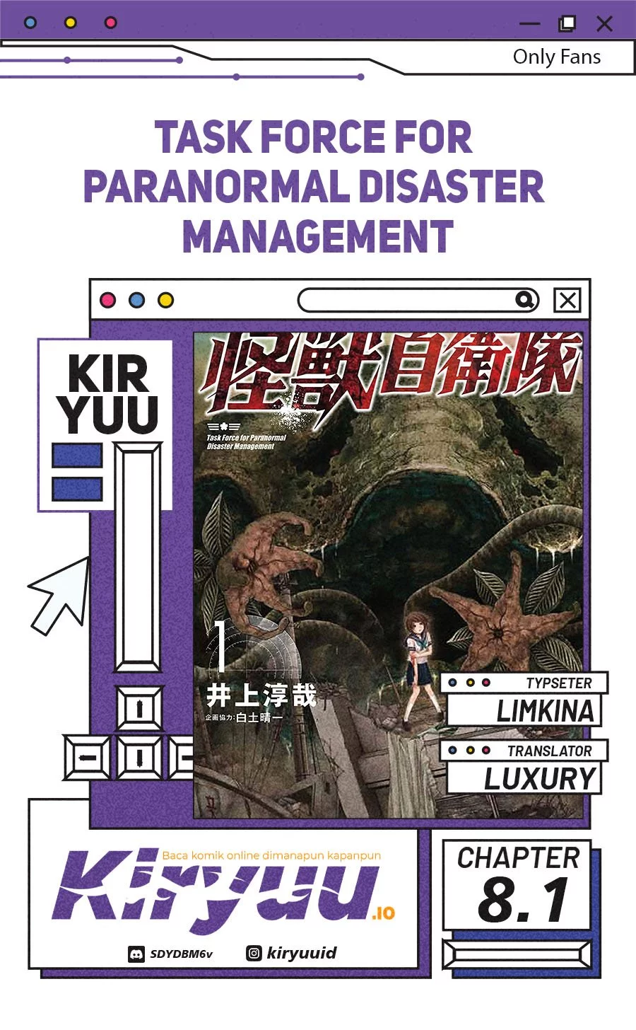 Komik Task Force for Paranormal Disaster Management Chapter 8.1 gambar 1
