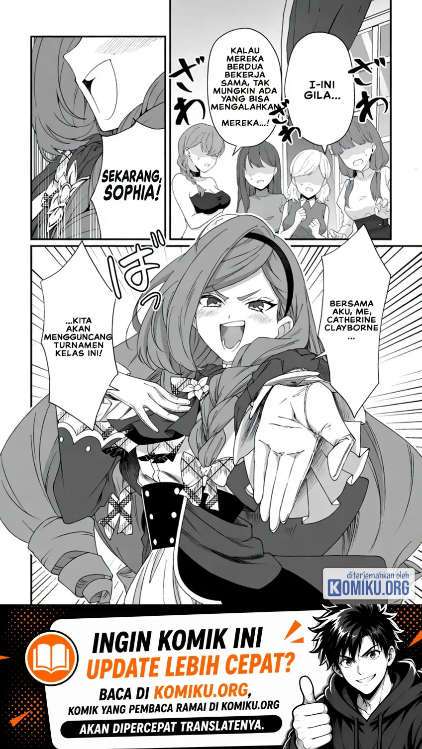 Komik Teisou Gyakuten Sekai De Yuiitsu No Otoko Kishi No Ore, Onna Kishi Gakuen Ni Nyuugaku Shitara Nazeka Eiyou Atsukai Sareta ~Zetsurin Skill De Harem Musou~ Chapter 11.2 gambar 1