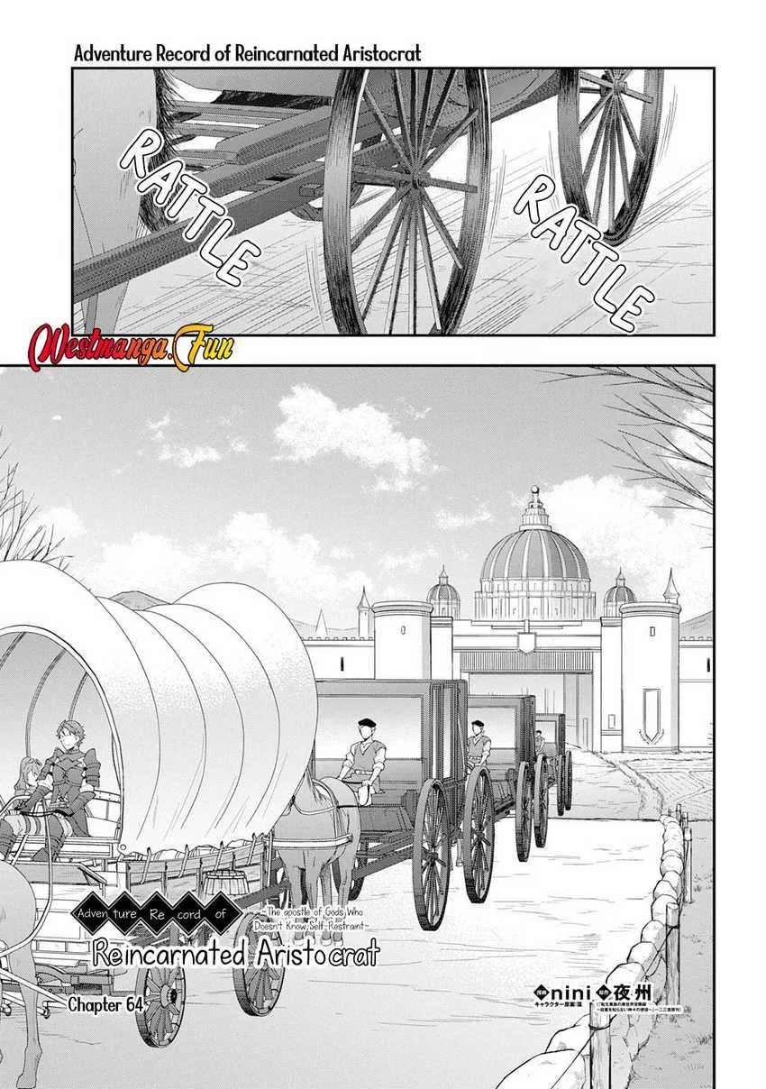 Manga Tensei Kizoku no Isekai Boukenroku ~Jichou wo Shiranai Kamigami no Shit Chapter 64 gambar 2