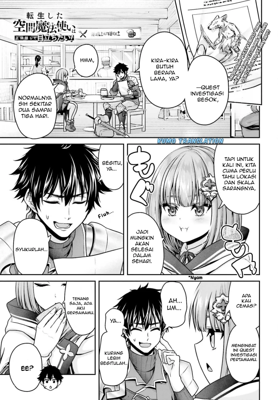 Manga Tensei Shita Kuukan Mahoutsukai wa Shoutai Kakushite Medachitai! Chapter 3 gambar 2