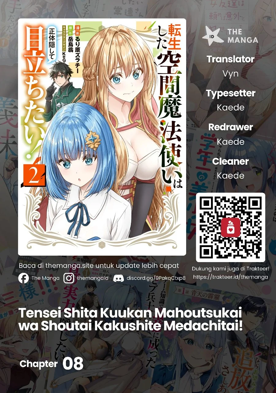 Komik Tensei Shita Kuukan Mahoutsukai wa Shoutai Kakushite Medachitai! Chapter 8 gambar 1