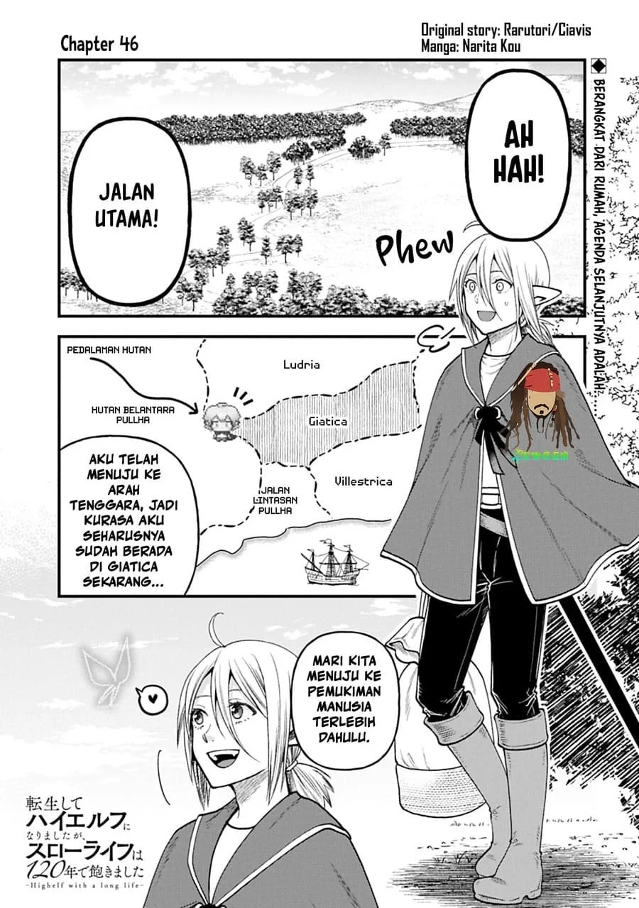 Komik Tensei Shite High Elf ni Narimashitaga, Slow Life wa 120-nen de Akimashita Chapter 46 gambar 1