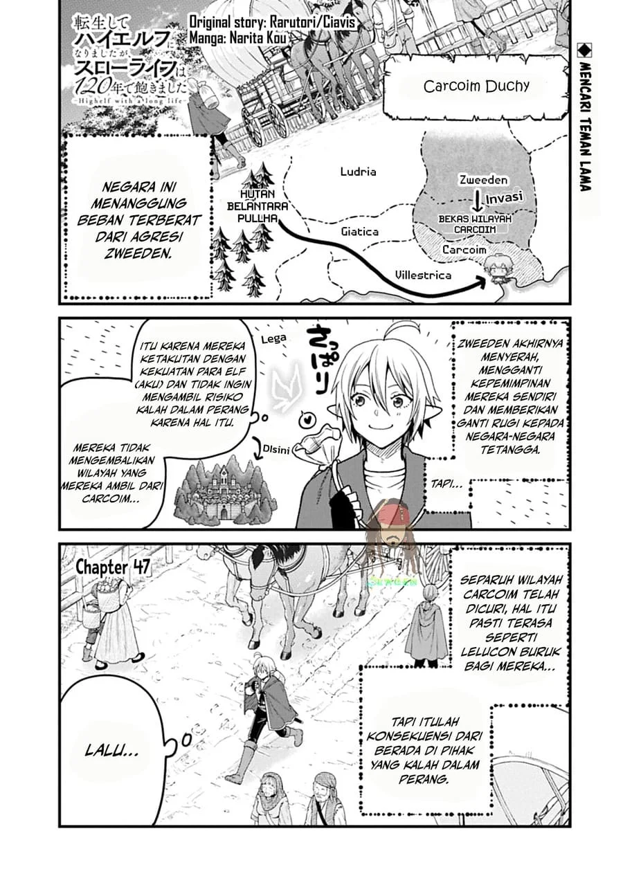 Komik Tensei Shite High Elf ni Narimashitaga, Slow Life wa 120-nen de Akimashita Chapter 47 gambar 1