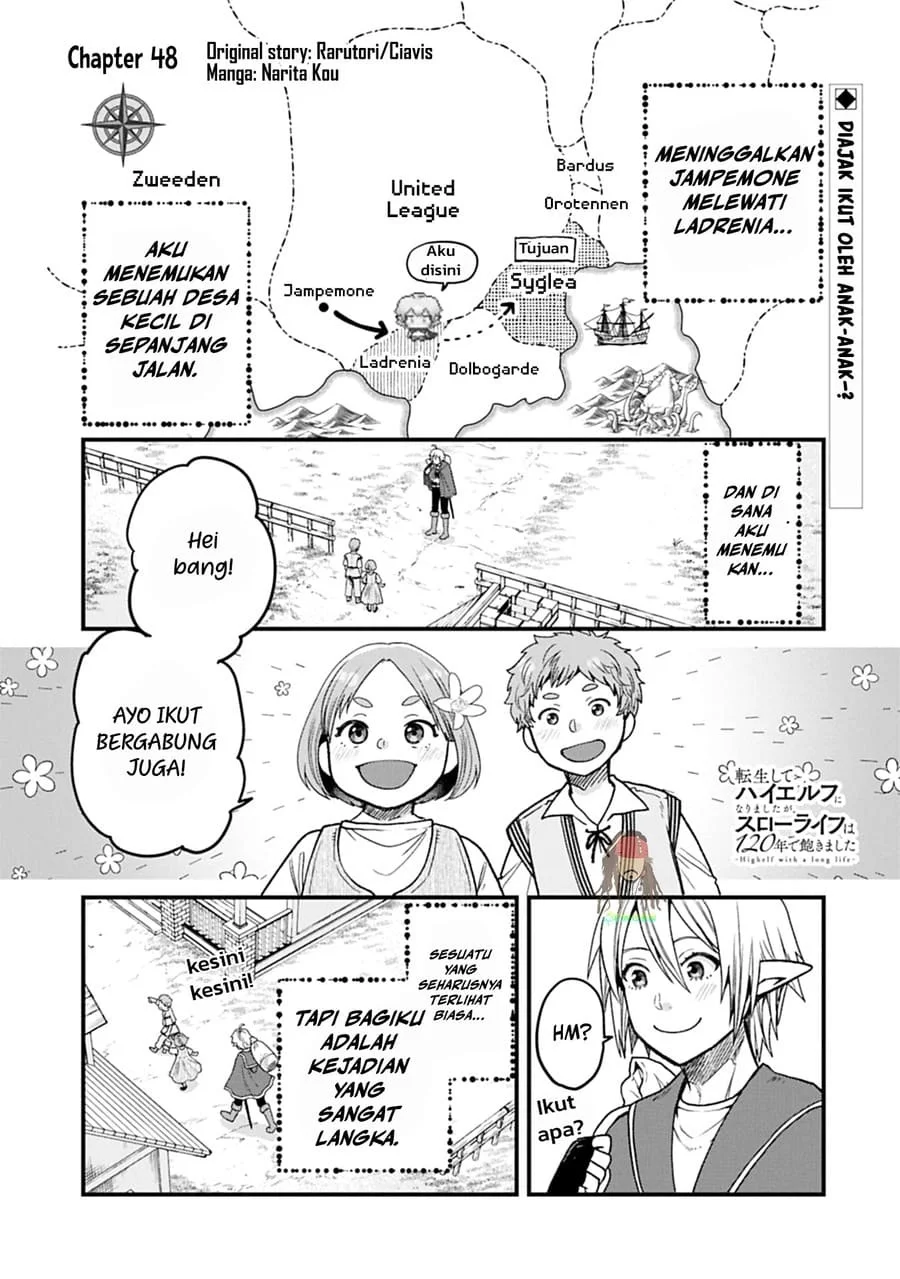 Komik Tensei Shite High Elf ni Narimashitaga, Slow Life wa 120-nen de Akimashita Chapter 48 gambar 1