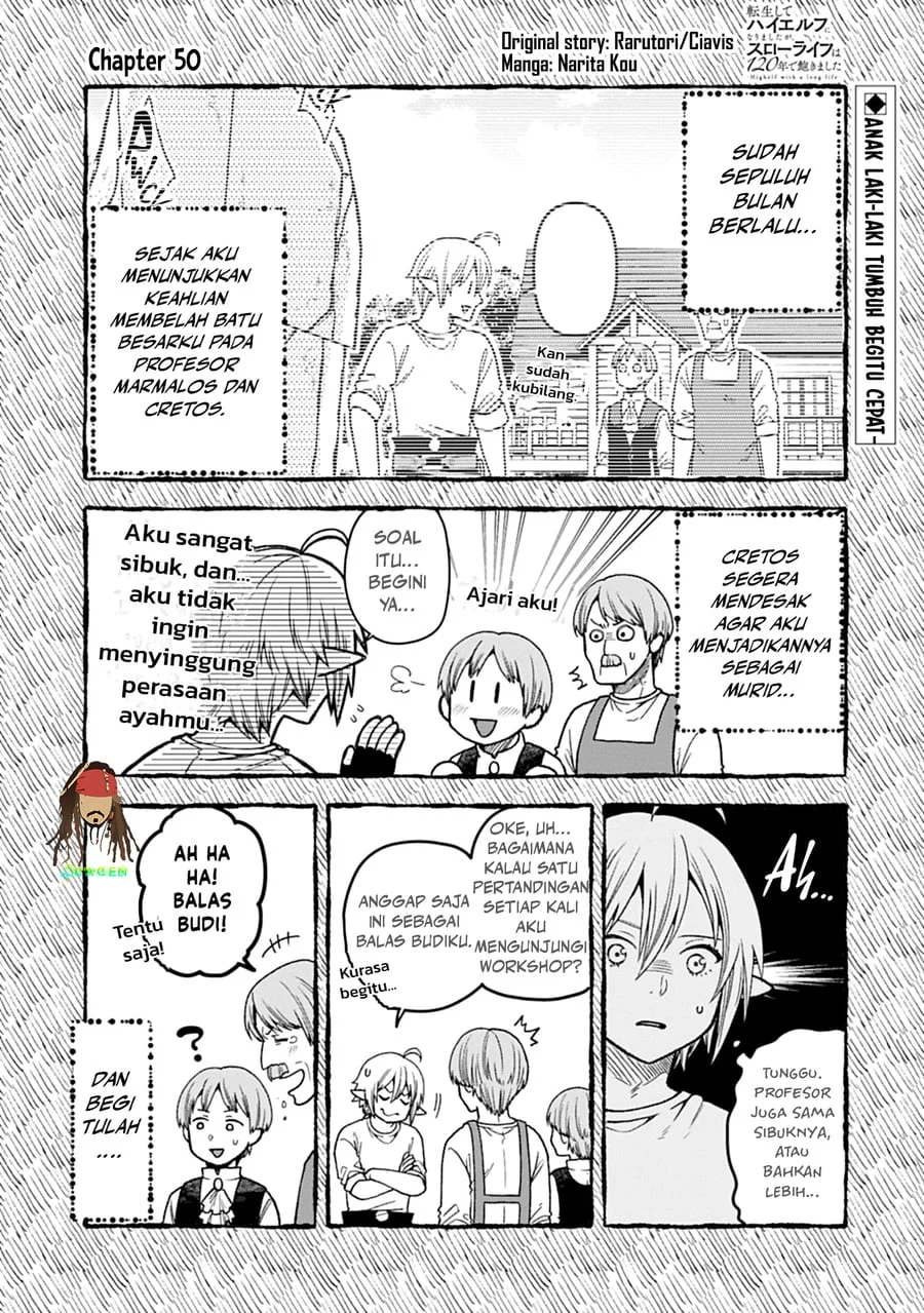 Komik Tensei Shite High Elf ni Narimashitaga, Slow Life wa 120-nen de Akimashita Chapter 50 gambar 1