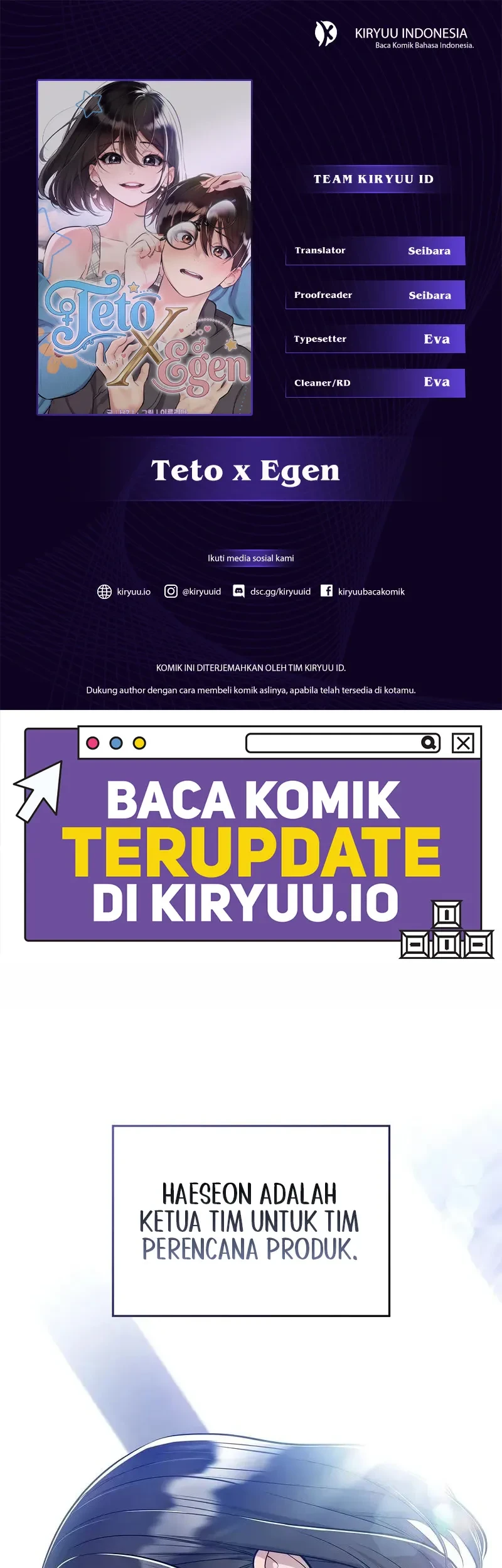 Komik Teto X Egen Chapter 5 gambar 1