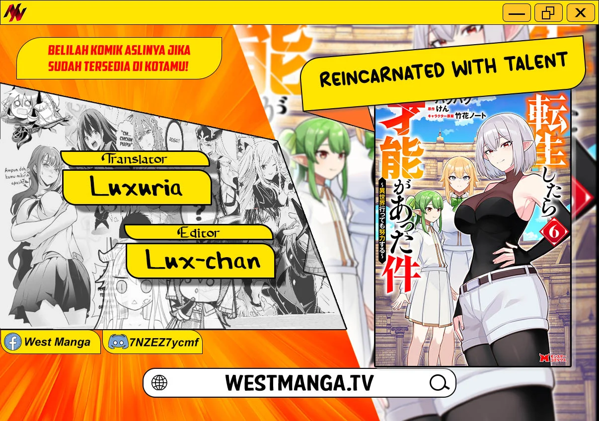 Manga That Time I Got Reincarnated With Talent ~I’ll Work Hard Even if I Go to Another World Chapter 28 gambar 2