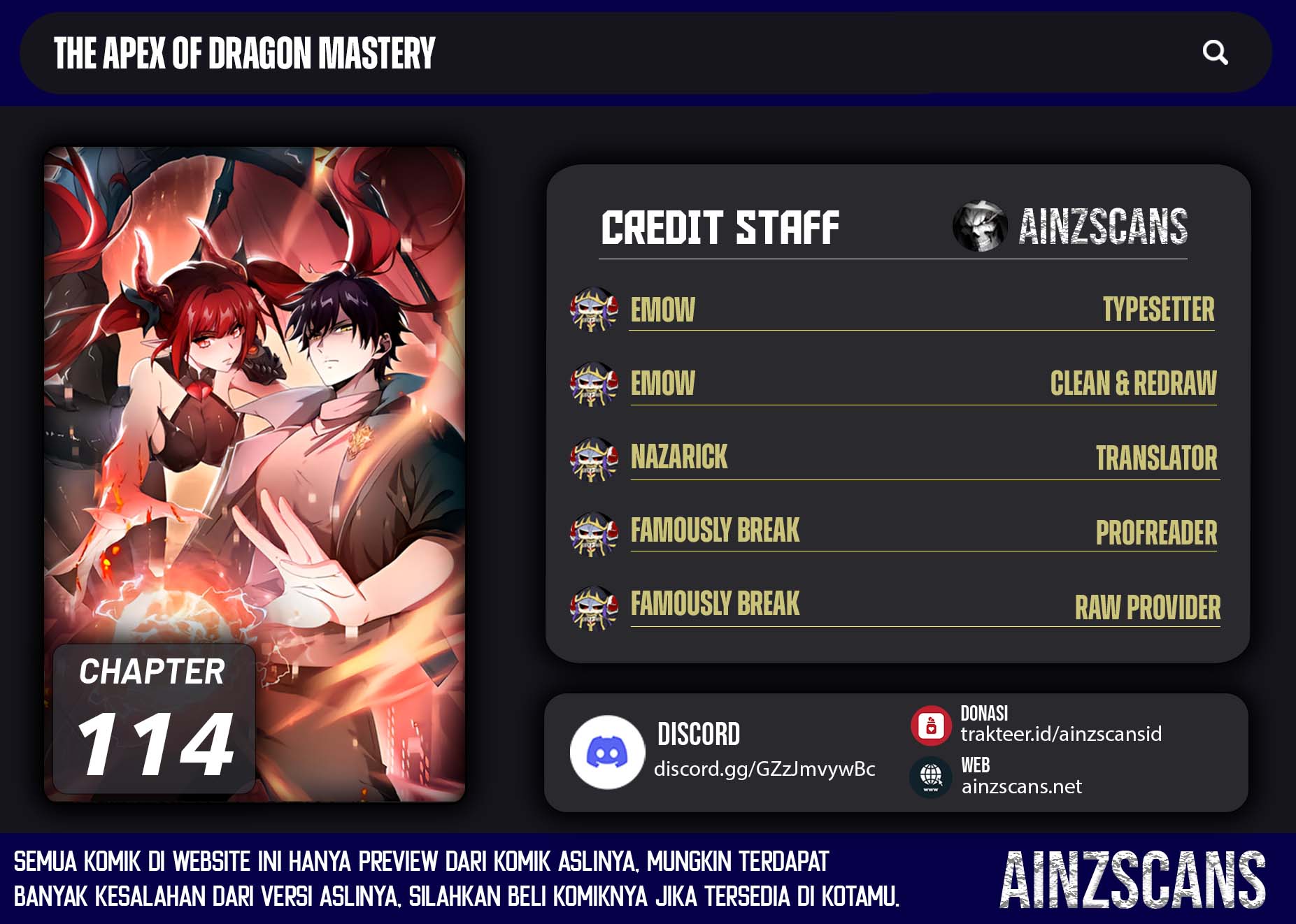 Komik The Apex of Dragon Mastery Chapter 114 gambar 1