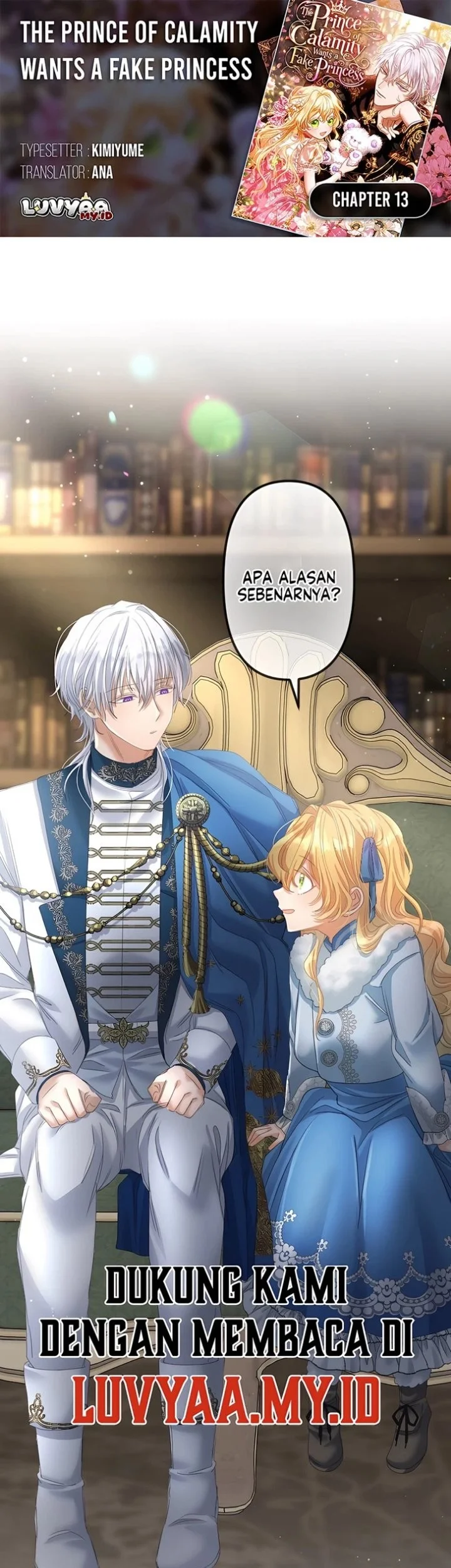Komik The Calamity Prince Desires the Fake Princess Chapter 13 gambar 1
