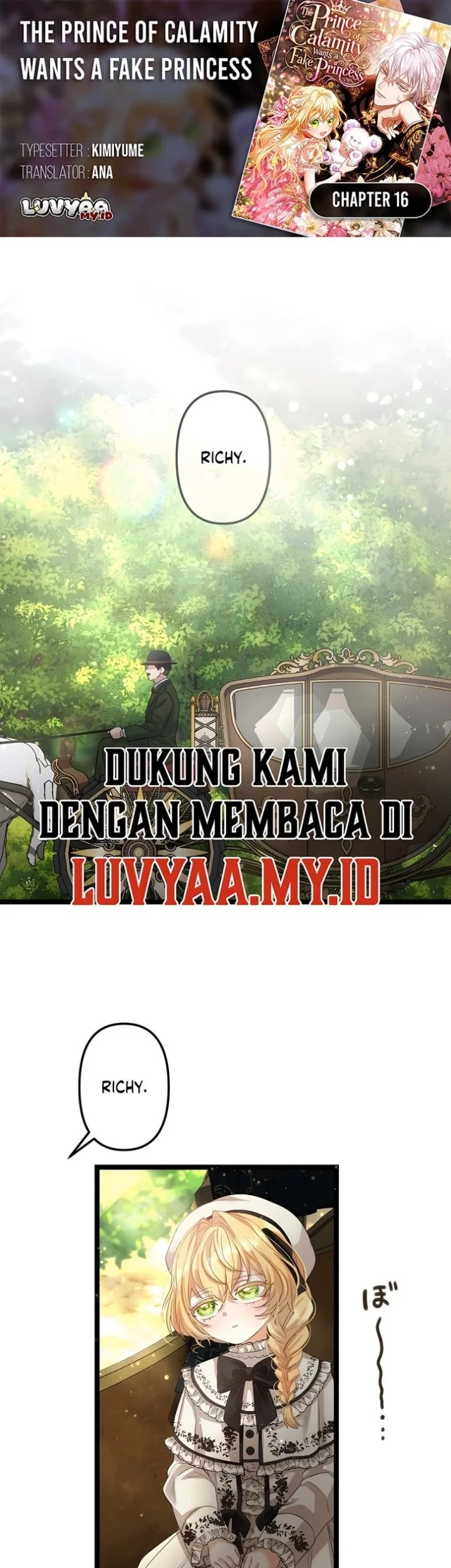 Komik The Calamity Prince Desires the Fake Princess Chapter 16 gambar 1