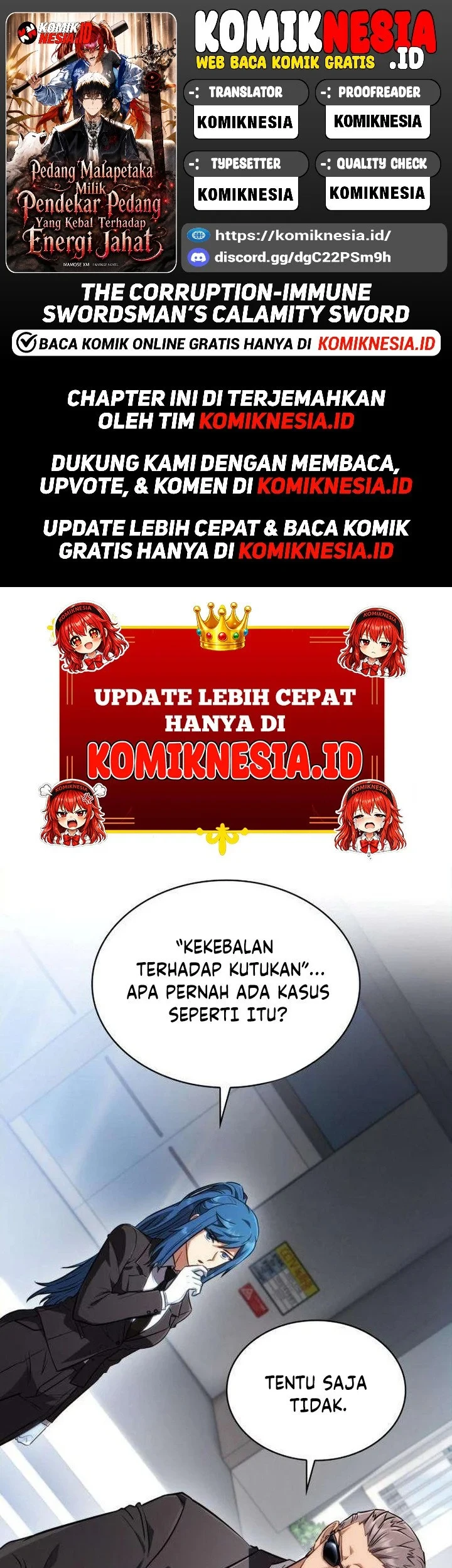 Komik The Corruption-Immune Swordsman’s Calamity Sword Chapter 2 gambar 1